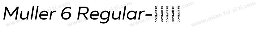 Muller 6 Regular字体转换